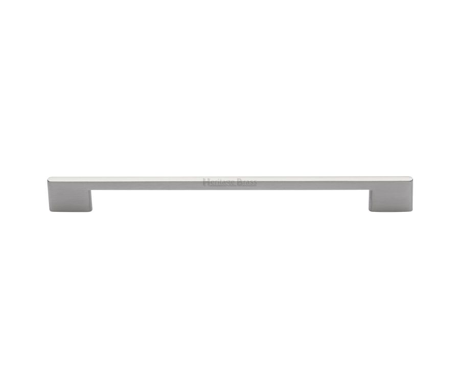Heritage Brass Satin Nickel Slim Metro Cabinet Pull Handle 256mm