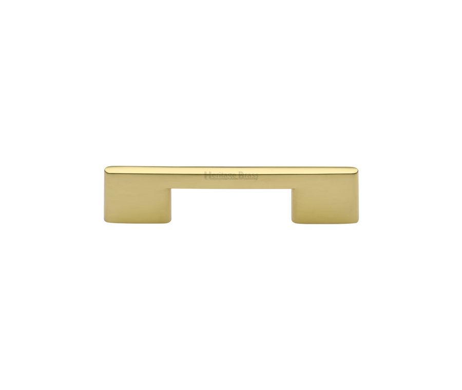 Heritage Brass Polished Brass Slim Metro Cabinet Pull Handle 96mm