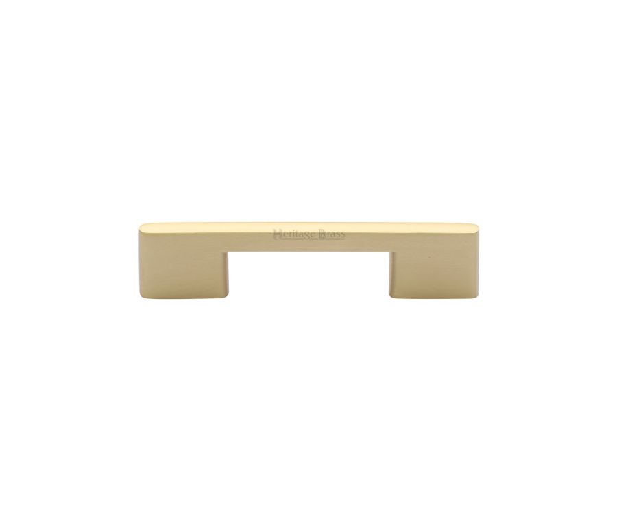 Heritage Brass Satin Brass Slim Metro Cabinet Pull Handle 96mm