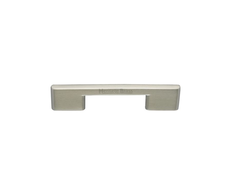 Heritage Brass Satin Nickel Slim Metro Cabinet Pull Handle 96mm