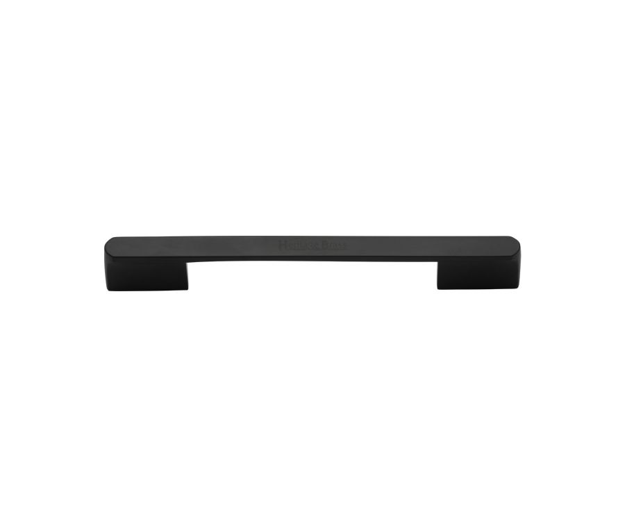 Heritage Brass Matt Black Bridge Cabinet Pull Handle 160mm
