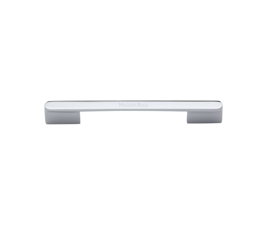 Heritage Brass Polished Chrome Bridge Cabinet Pull Handle 160mm