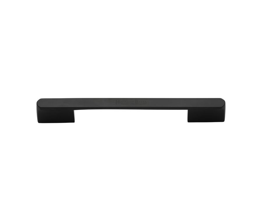 Heritage Brass Matt Black Bridge Cabinet Pull Handle 224mm