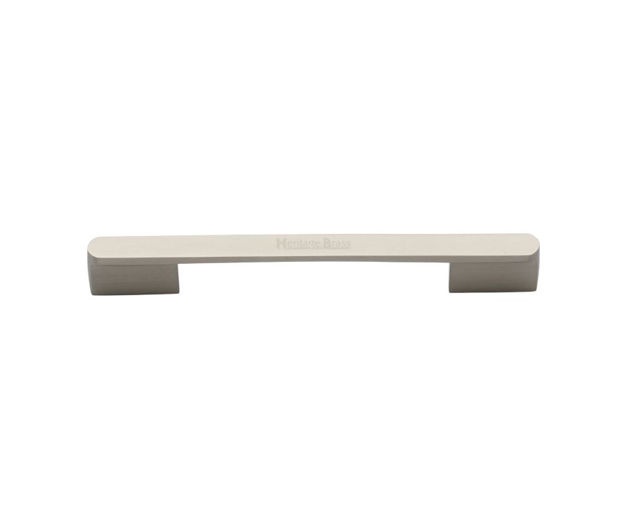 Heritage Brass Satin Nickel Bridge Cabinet Pull Handle 224mm