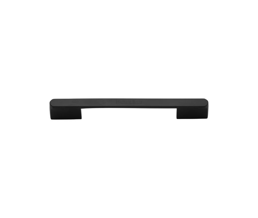 Heritage Brass Matt Black Bridge Cabinet Pull Handle 96mm