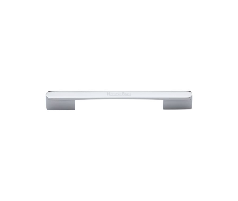 Heritage Brass Polished Chrome Bridge Cabinet Pull Handle 96mm