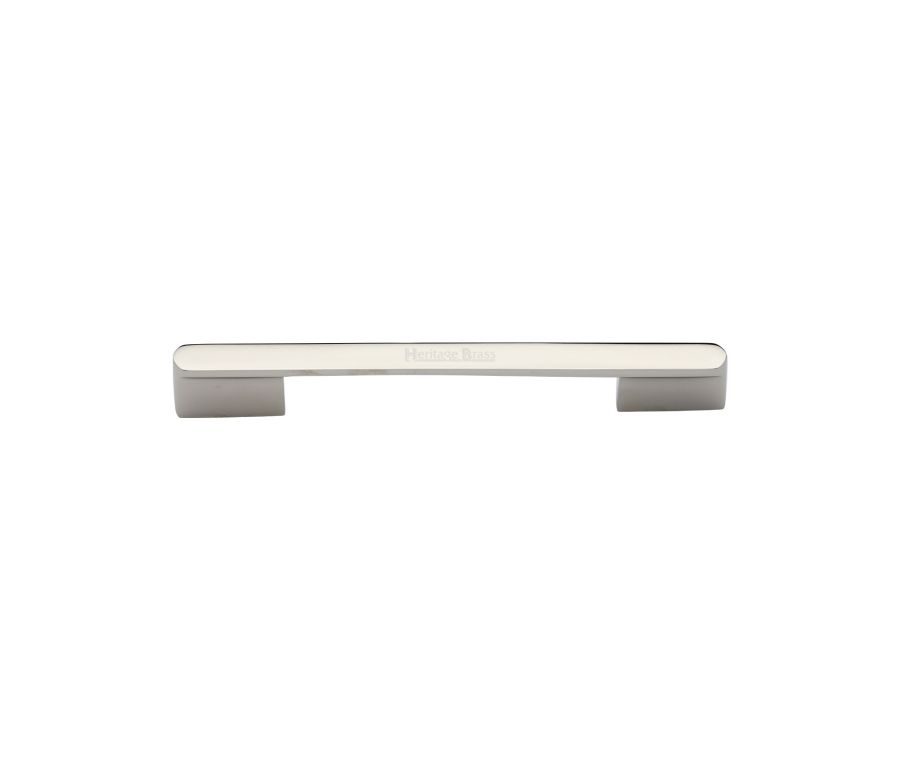 Heritage Brass Polished Nickel Finish Bridge Cabinet Pull Handle 96mm