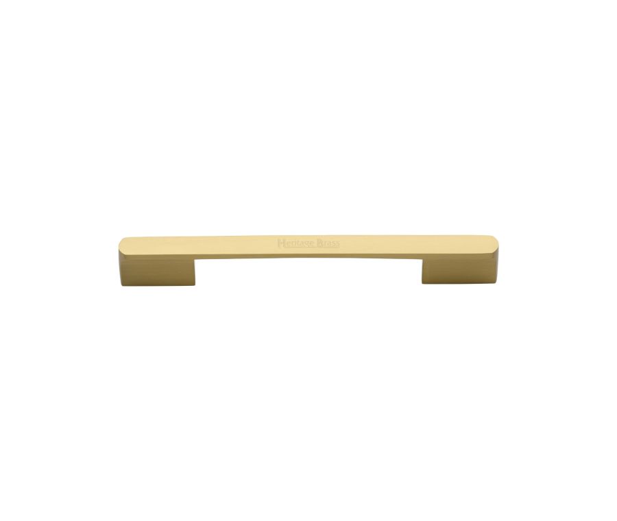 Heritage Brass Satin Brass Bridge Cabinet Pull Handle 96mm