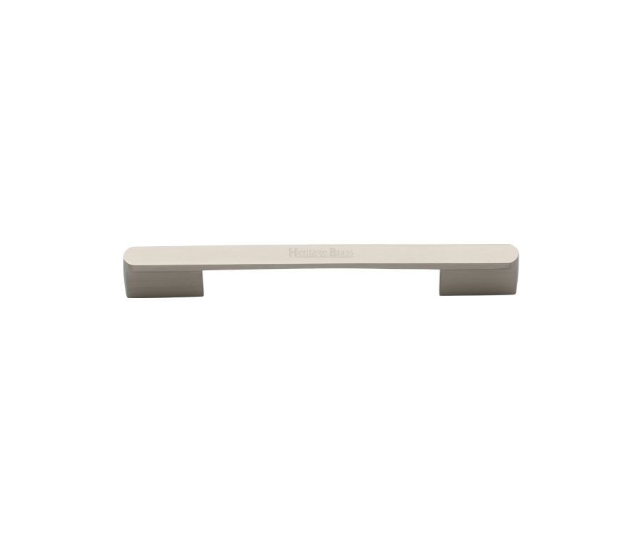 Heritage Brass Satin Nickel Bridge Cabinet Pull Handle 96mm
