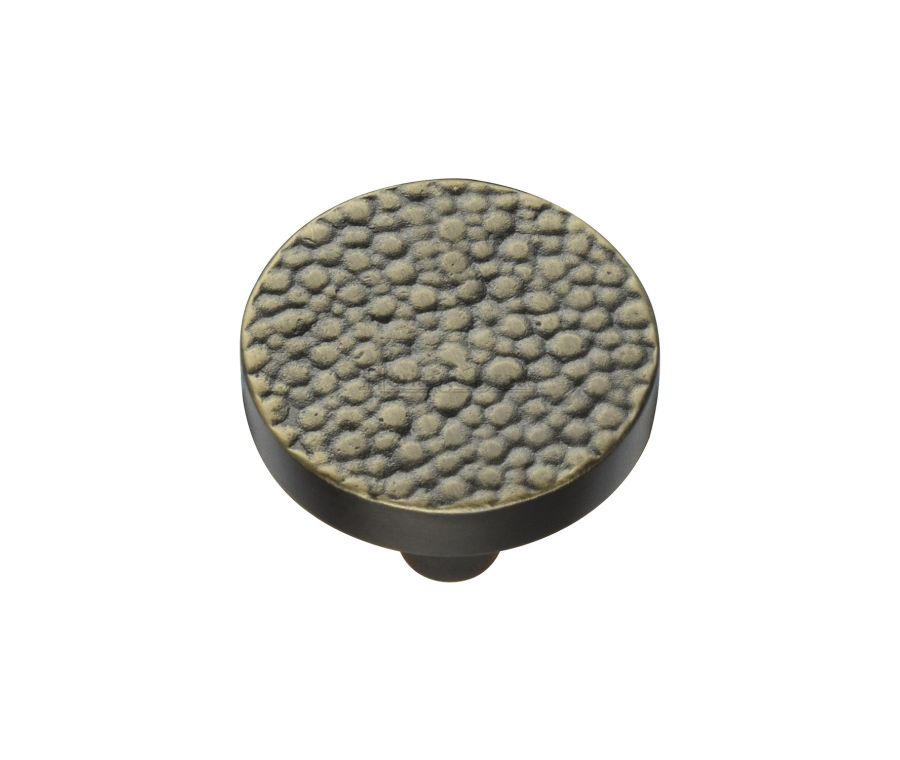 Heritage Brass Aged Brass Round Stingray Cabinet Knob 32mm