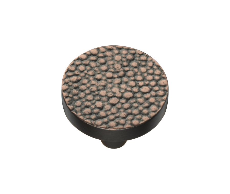 Heritage Brass Aged Copper Round Stingray Cabinet Knob 32mm