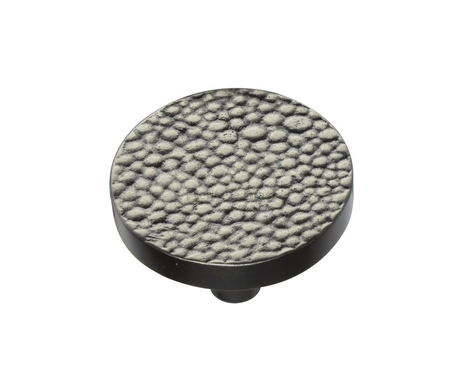 Heritage Brass Aged Nickel Round Stingray Cabinet Knob 38mm