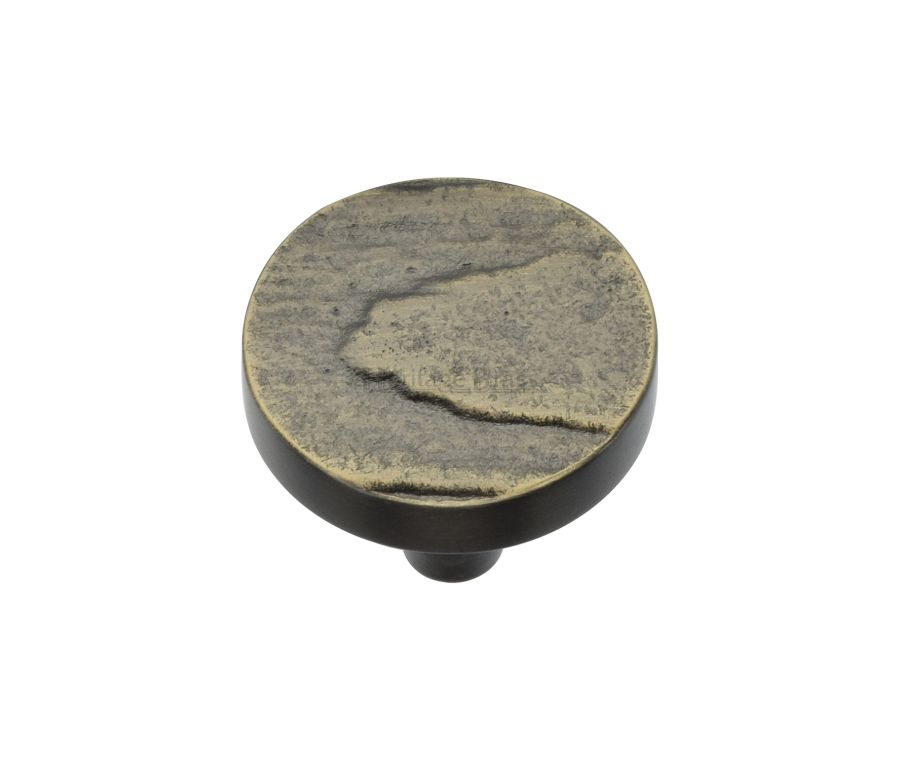 Heritage Brass Aged Brass Round Pine Cabinet Knob 32mm