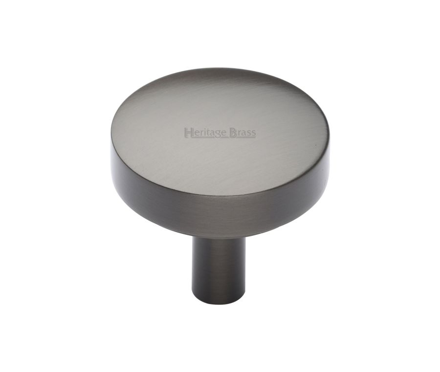 Heritage Brass Matt Bronze Domed Disc Cabinet Knob 32mm