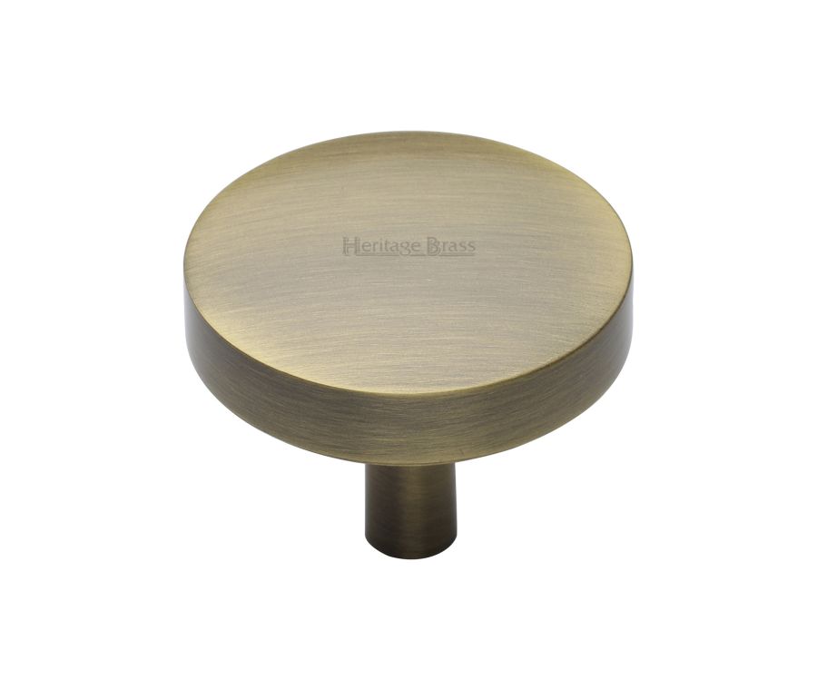 Heritage Brass Antique Brass Domed Disc Cabinet Knob 38mm
