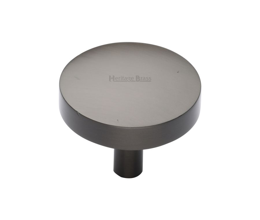 Heritage Brass Matt Bronze Domed Disc Cabinet Knob 38mm