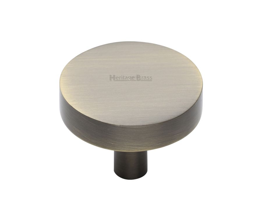 Heritage Brass Antique Brass Disc Cabinet Knob 38mm