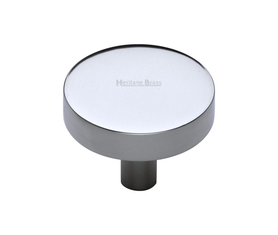 Heritage Brass Polished Chrome Disc Cabinet Knob 38mm