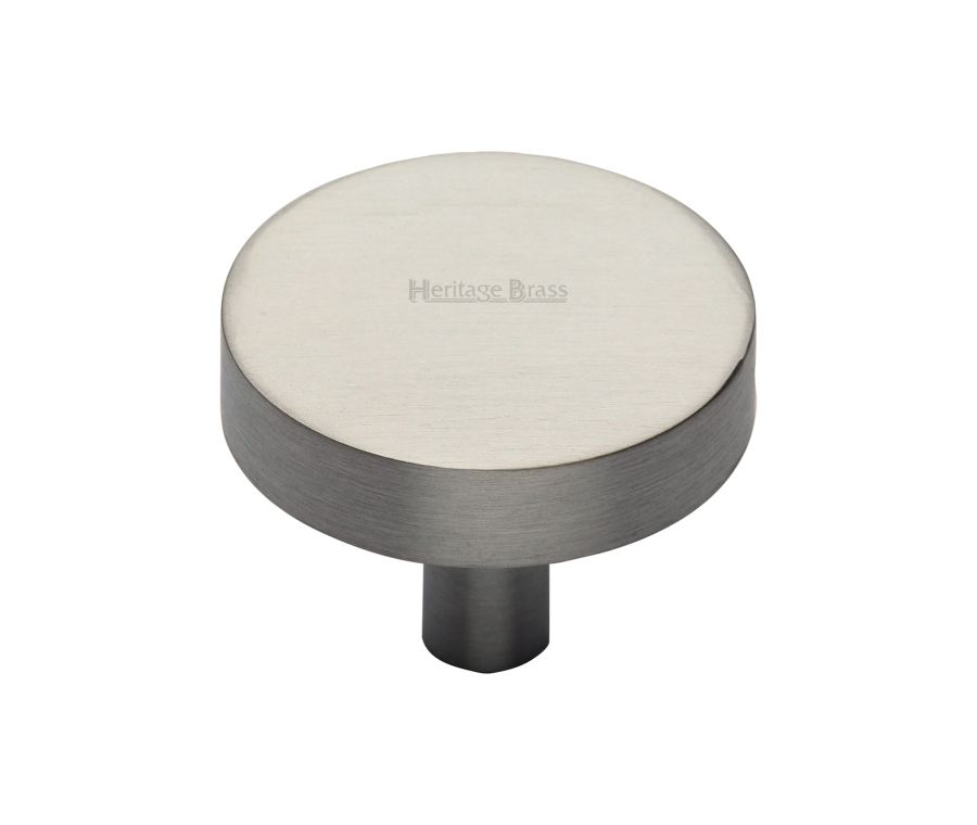 Heritage Brass Satin Nickel Disc Cabinet Knob 38mm