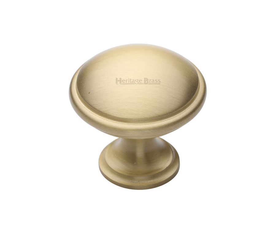 Heritage Brass Satin Brass Domed Cabinet Knob 32mm