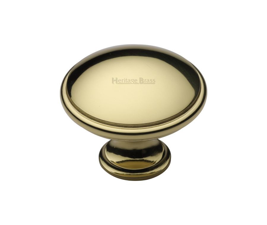 Heritage Brass Polished Brass Domed Cabinet Knob 38mm