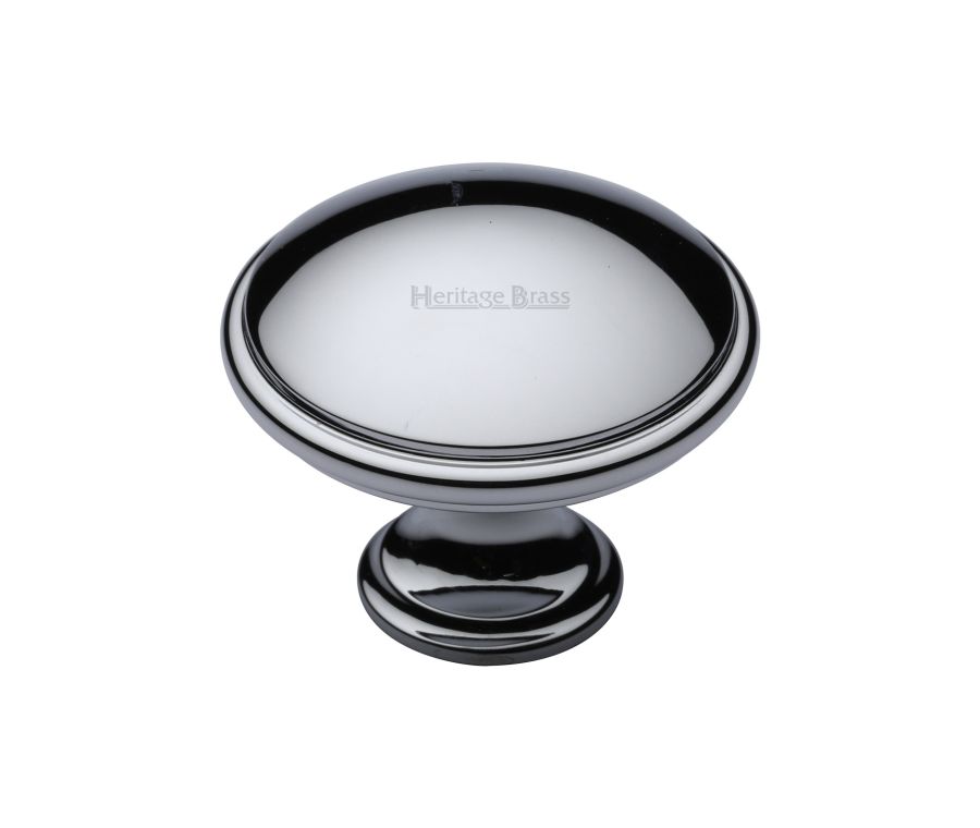 Heritage Brass Polished Chrome Domed Cabinet Knob 38mm