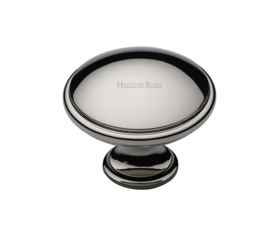 Heritage Brass Polished Nickel Finish Domed Cabinet Knob 38mm