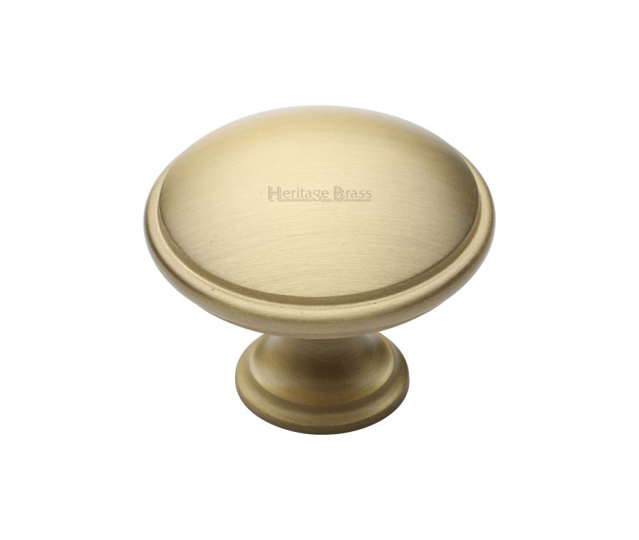 Heritage Brass Satin Brass Domed Cabinet Knob 38mm