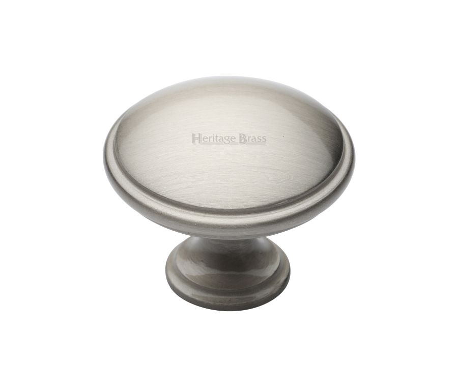 Heritage Brass Satin Nickel Domed Cabinet Knob 38mm
