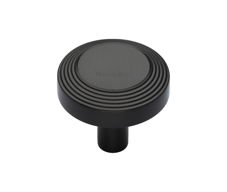 Heritage Brass Matt Bronze Ridge Cabinet Knob 32mm
