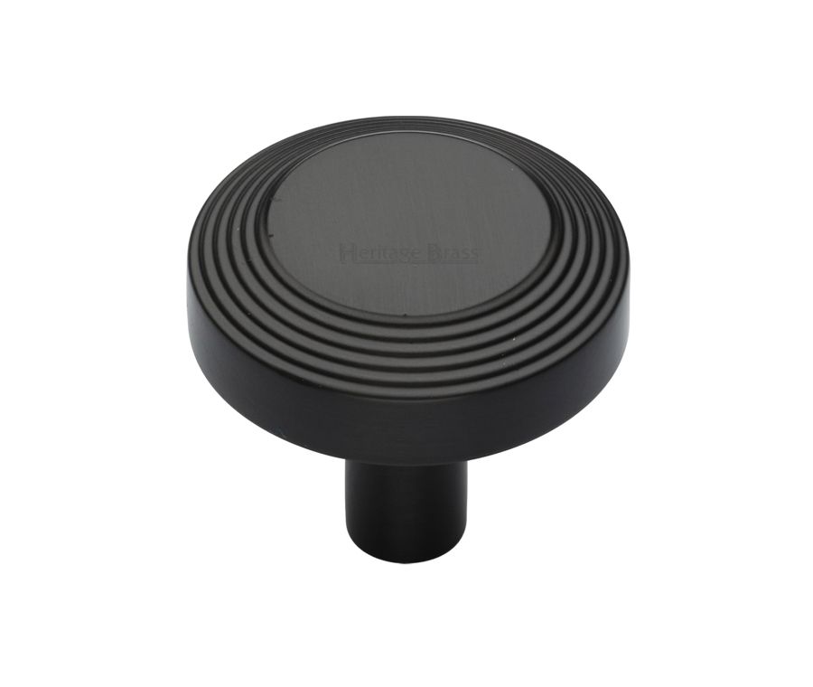 Heritage Brass Matt Bronze Ridge Cabinet Knob 38mm