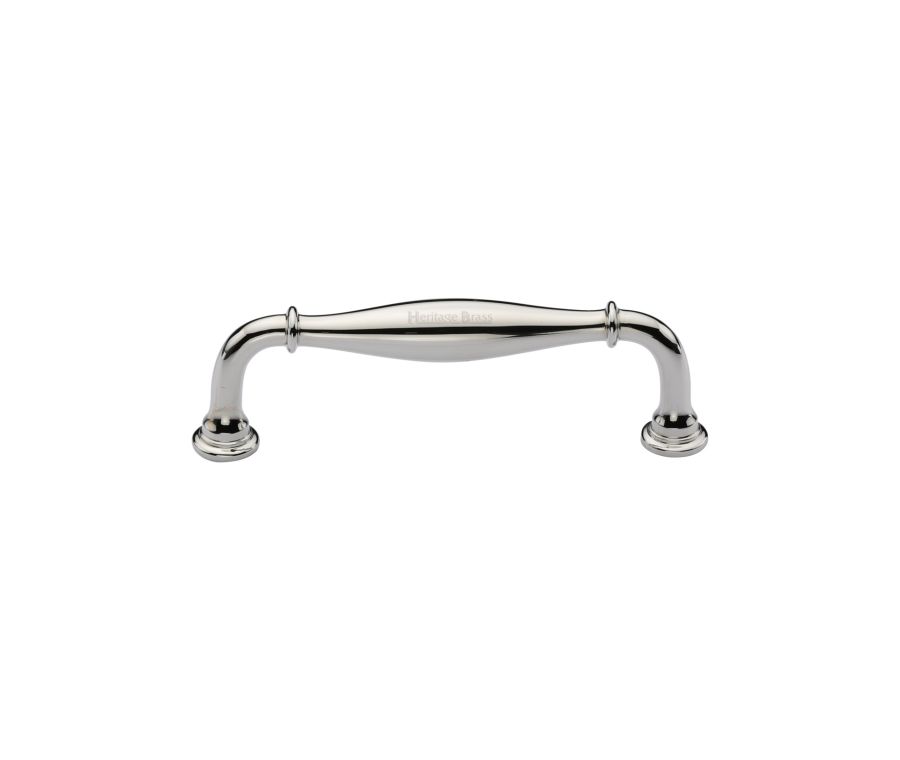 Heritage Brass Polished Nickel Finish Henley Traditional Cabinet Pull Handle 102mm