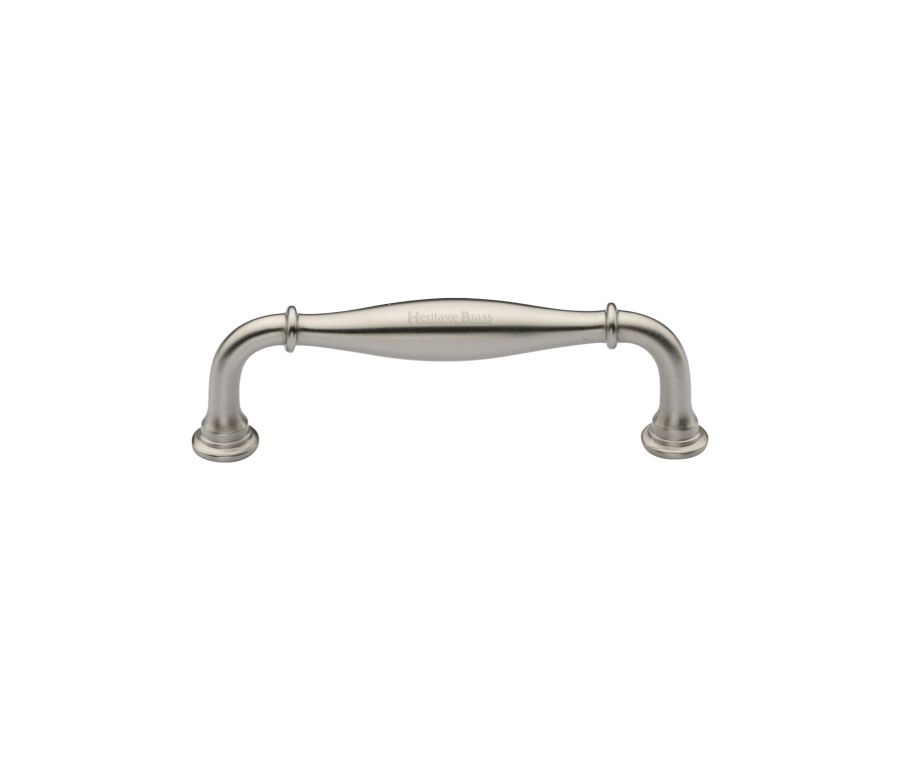 Heritage Brass Satin Nickel Henley Traditional Cabinet Pull Handle 102mm