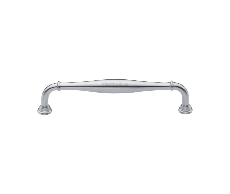 Heritage Brass Satin Chrome Henley Traditional Cabinet Pull Handle 152mm