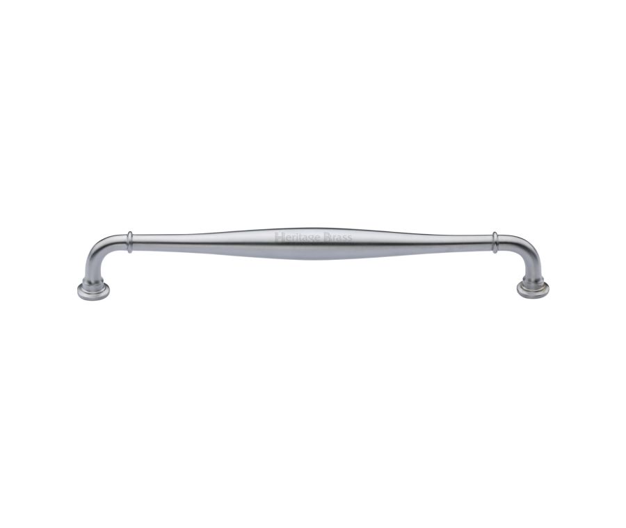Heritage Brass Satin Chrome Henley Traditional Cabinet Pull Handle 203mm
