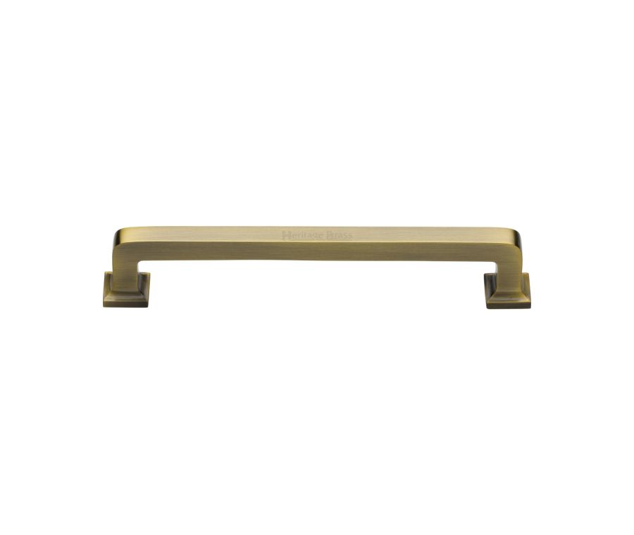 Heritage Brass Antique Brass Square Vintage Cabinet Pull Handle 152mm