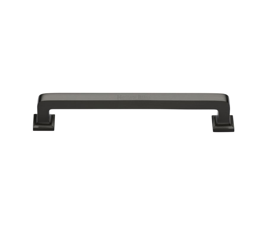 Heritage Brass Matt Bronze Square Vintage Cabinet Pull Handle 203mm