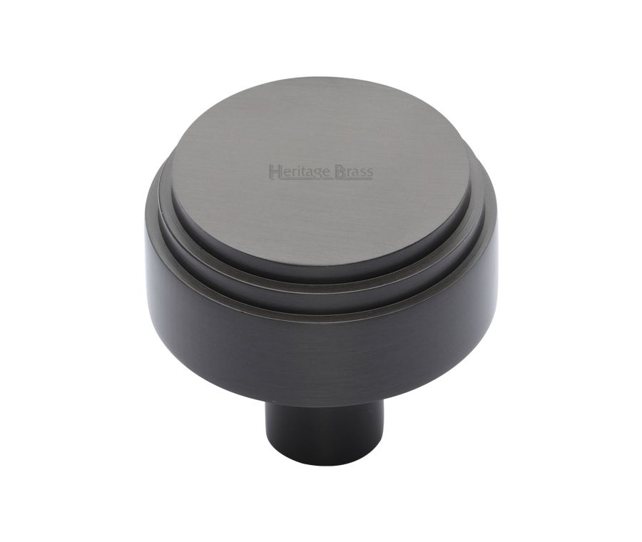 Heritage Brass Matt Bronze Round Deco Cabinet Knob 32mm
