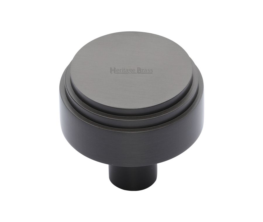 Heritage Brass Matt Bronze Round Deco Cabinet Knob 38mm