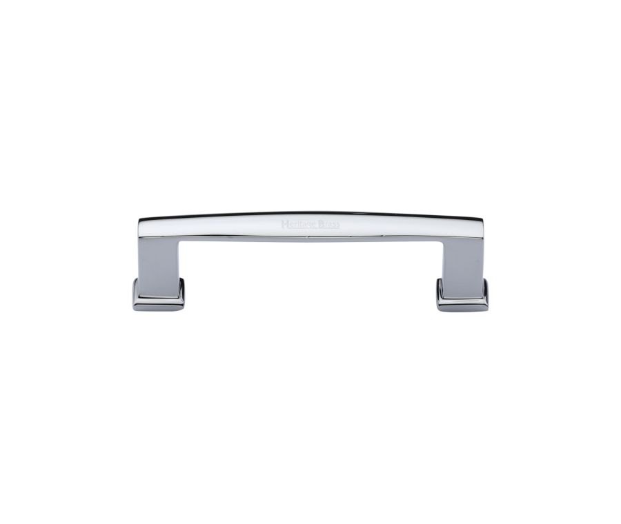 Heritage Brass Polished Chrome Vintage Cabinet Pull Handle 102mm