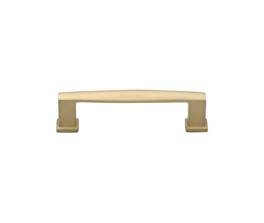Heritage Brass Satin Brass Vintage Cabinet Pull Handle 102mm