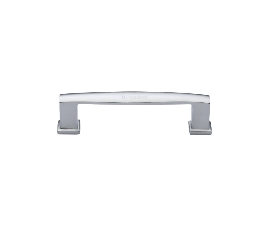Heritage Brass Satin Chrome Vintage Cabinet Pull Handle 102mm