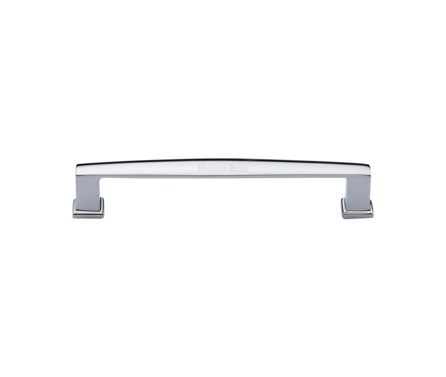 Heritage Brass Polished Chrome Vintage Cabinet Pull Handle 152mm