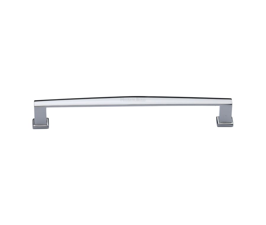 Heritage Brass Polished Chrome Vintage Cabinet Pull Handle 203mm