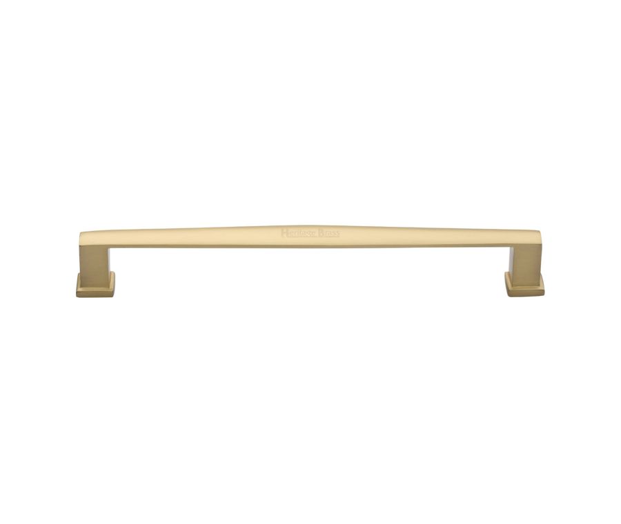 Heritage Brass Satin Brass Vintage Cabinet Pull Handle 203mm