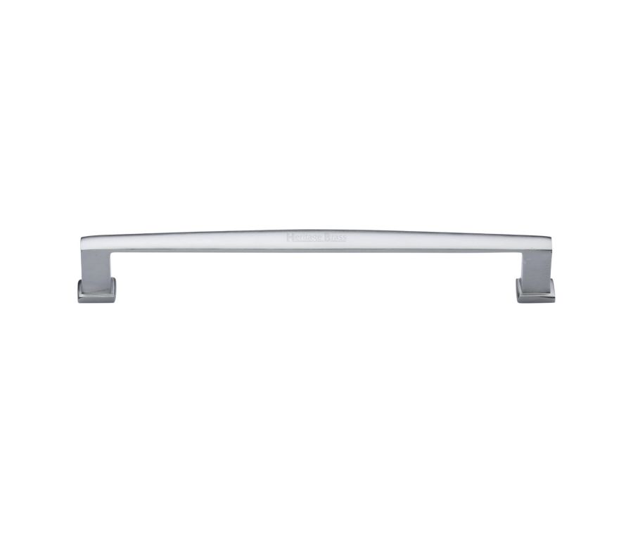 Heritage Brass Satin Chrome Vintage Cabinet Pull Handle 203mm
