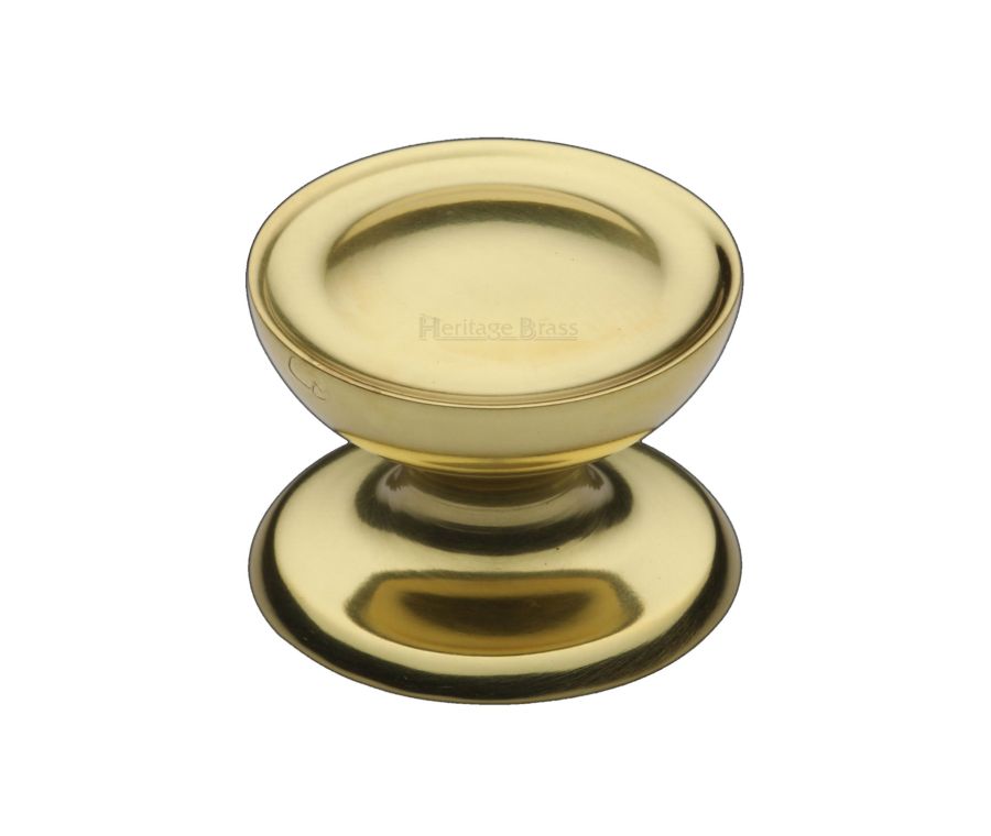 Heritage Brass Polished Brass Surrey Cabinet Knob 32mm
