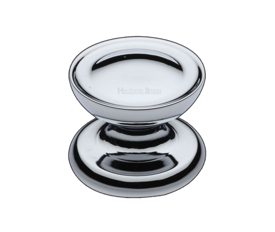 Heritage Brass Polished Chrome Surrey Cabinet Knob 32mm