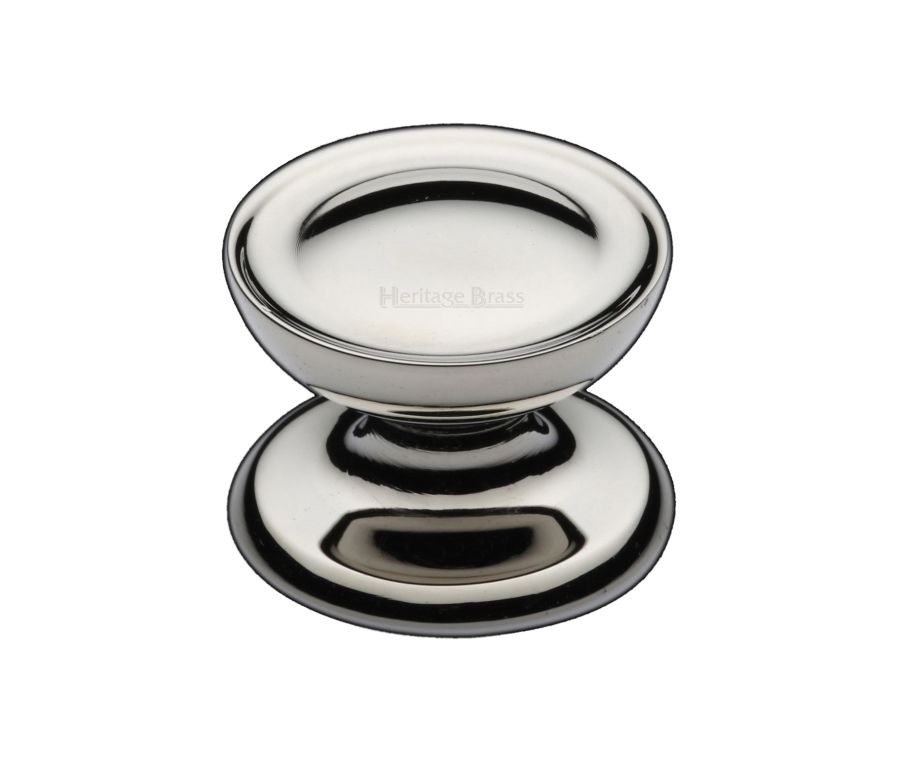 Heritage Brass Polished Nickel Finish Surrey Cabinet Knob 32mm