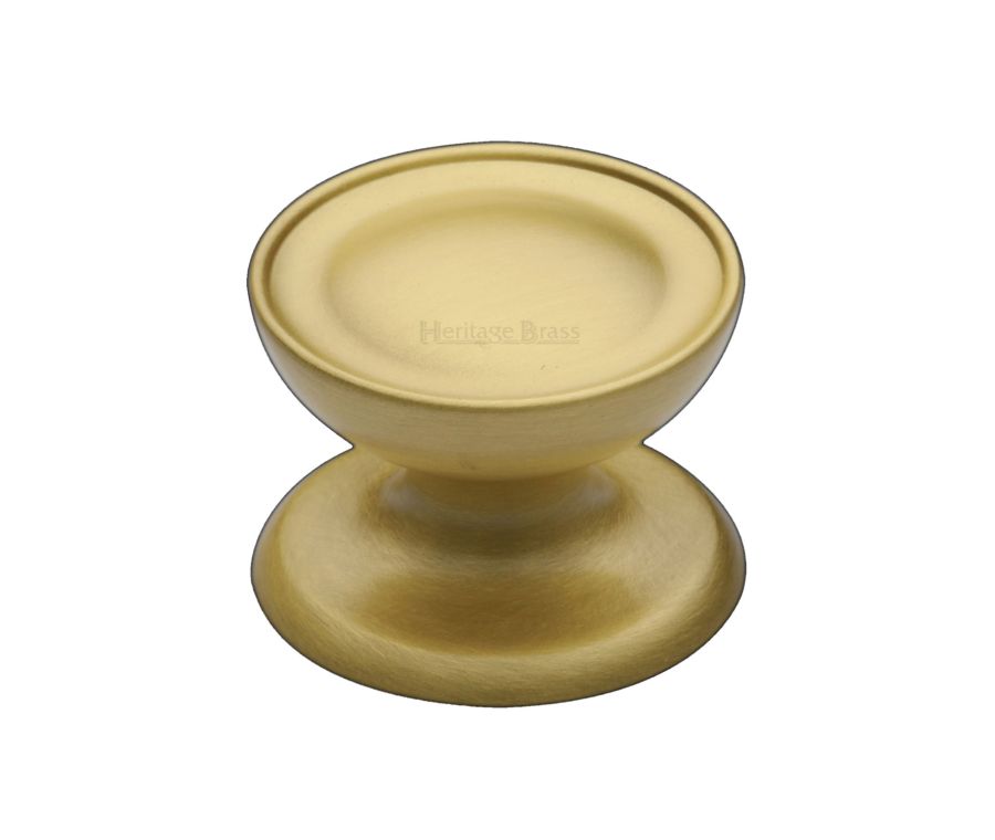 Heritage Brass Satin Brass Surrey Cabinet Knob 32mm